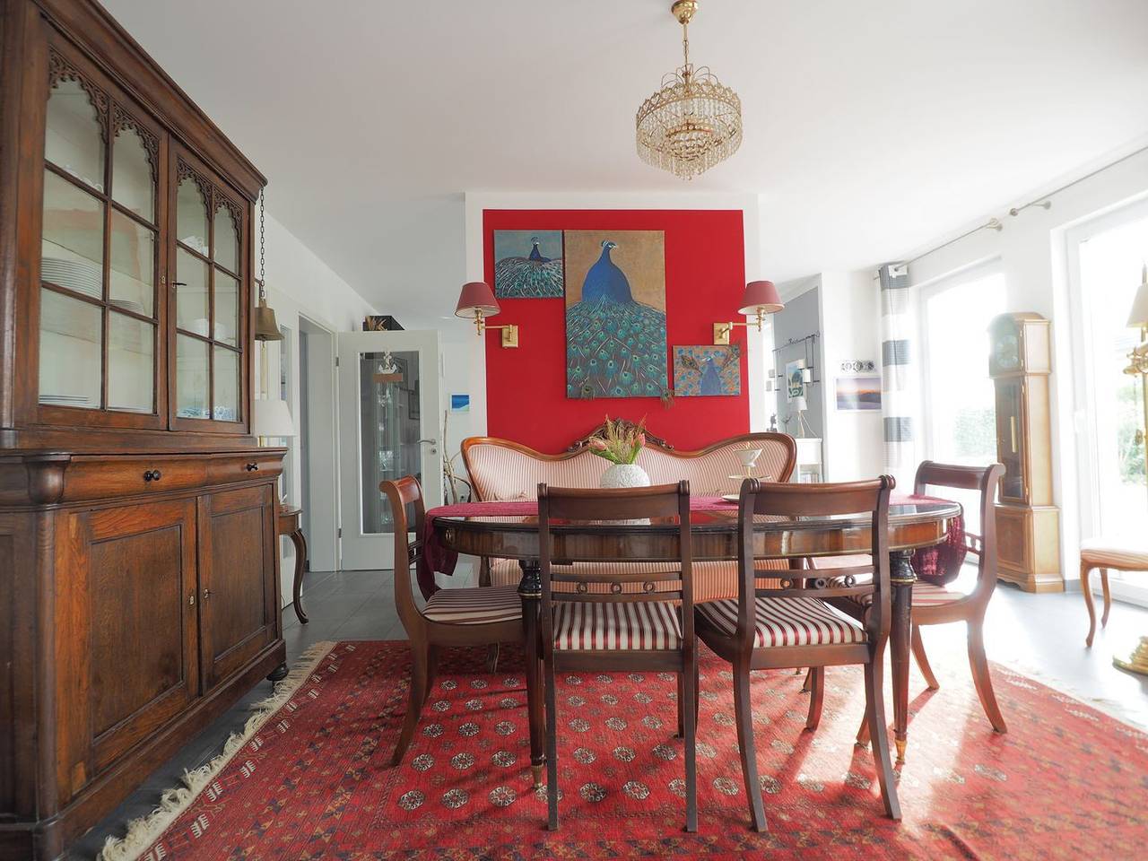 Komfortables Ferienhaus für bis zu 8 Personen und Hund mit Balkon und Terrasse in Nienhagen, Rostock und Umgebung