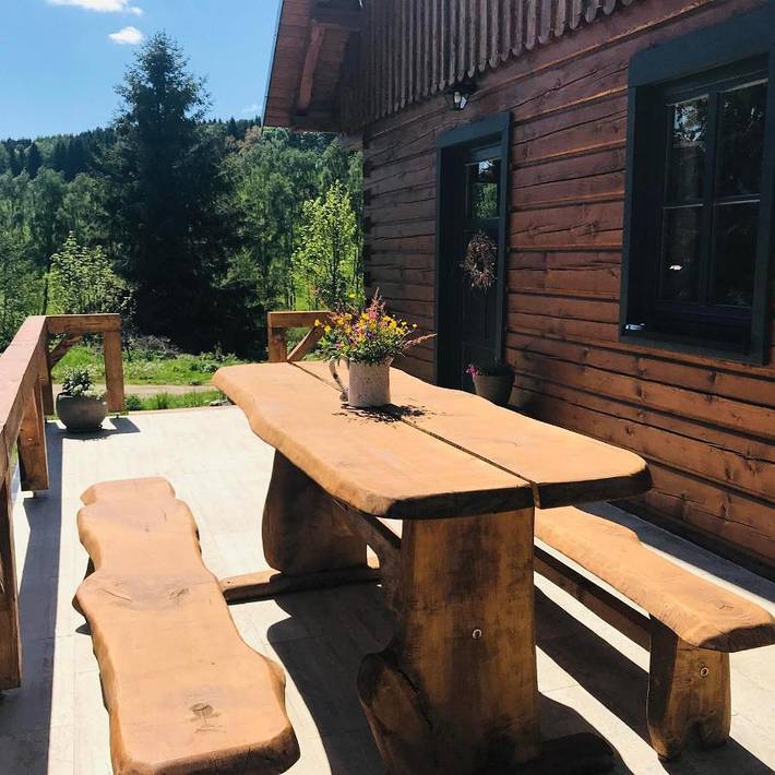 Chalet für 6 Personen, mit Garten und Sauna sowie Ausblick, mit Haustier im Erzgebirge (Tschechien) - 4
