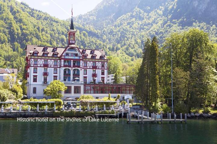 Hotel für 4 Personen, mit Whirlpool und Terrasse sowie Garten und Sauna in Vitznau