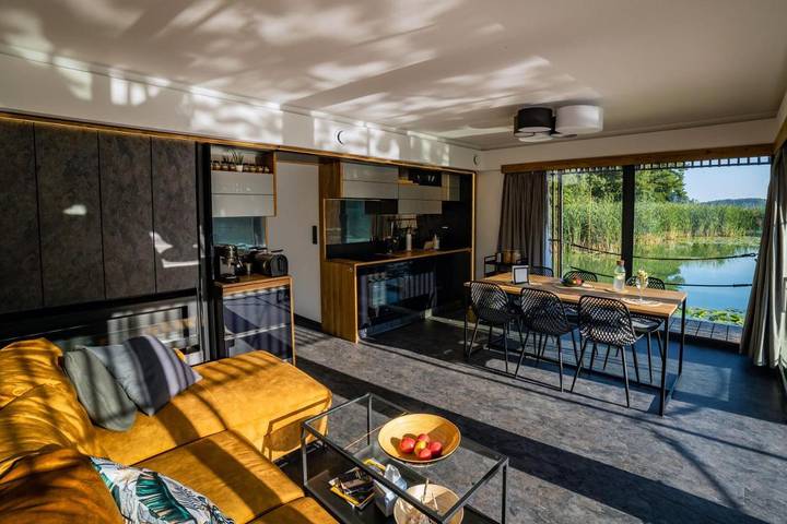 Boot für 4 Personen, mit Whirlpool und Terrasse sowie Sauna und Ausblick in Polen - 4