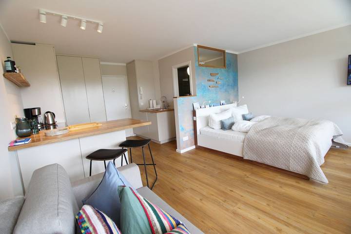 Ganze Wohnung, Ein-Raum-Appartement in direkter Strandlage, Komplett-Sanierung im Winter in Nordfriesische Inseln (Schleswig-Holstein) (Schleswig-Holstein), Wenningstedt