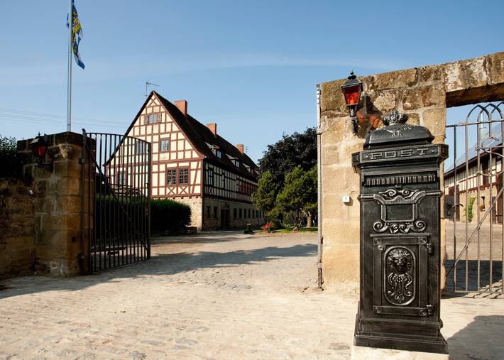 Maison de vacances 'Haus Am Brunnen' avec jardin privé, Wi-Fi et climatisation in Scheinfeld, Steigerwald