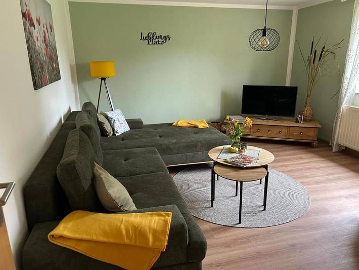 Ferienwohnung für 3 Personen, mit Terrasse und Garten