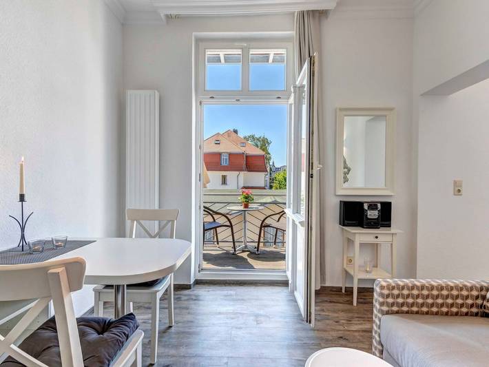 Ferienwohnung für 2 Personen, mit Balkon und Garten sowie Sauna in Ahlbeck - 4