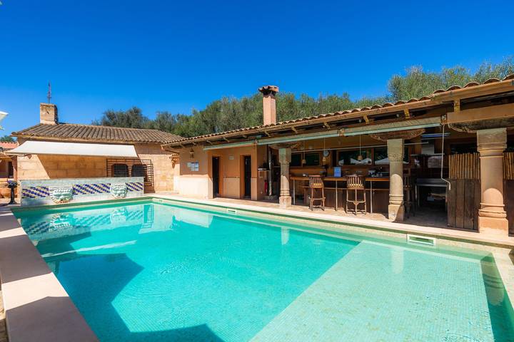 Villa Es Revellar com terraço solário e restaurante em agroturismo in Campos (Espanha), Majorca (Sul)
