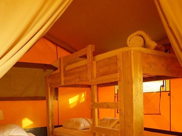 Camping La Grappe Fleurie - Safarizelt 5 personen - Safari-Zelt in Fleurie, Beaujolais