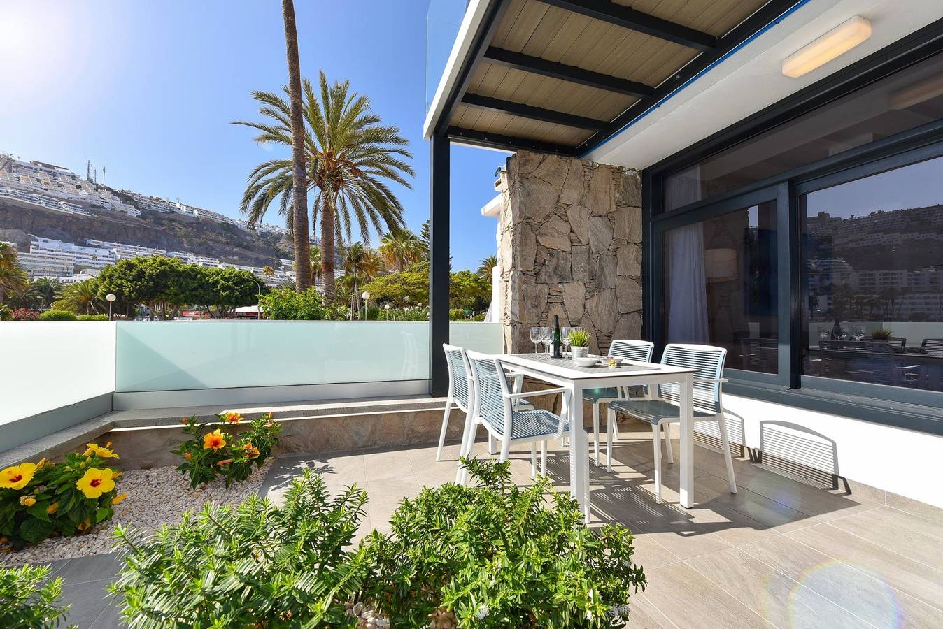 Geheel appartement, Vakantieappartement voor 4 personen met terras in Playa de Puerto Rico, Zuid Gran Canaria