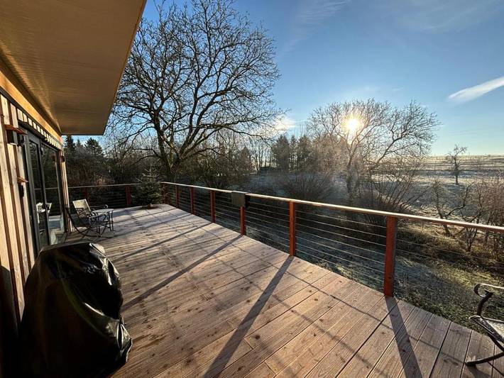 Ferienhaus für 2 Personen, mit Balkon und Terrasse sowie Garten und Ausblick in Geierlay Hängeseilbrücke - 2