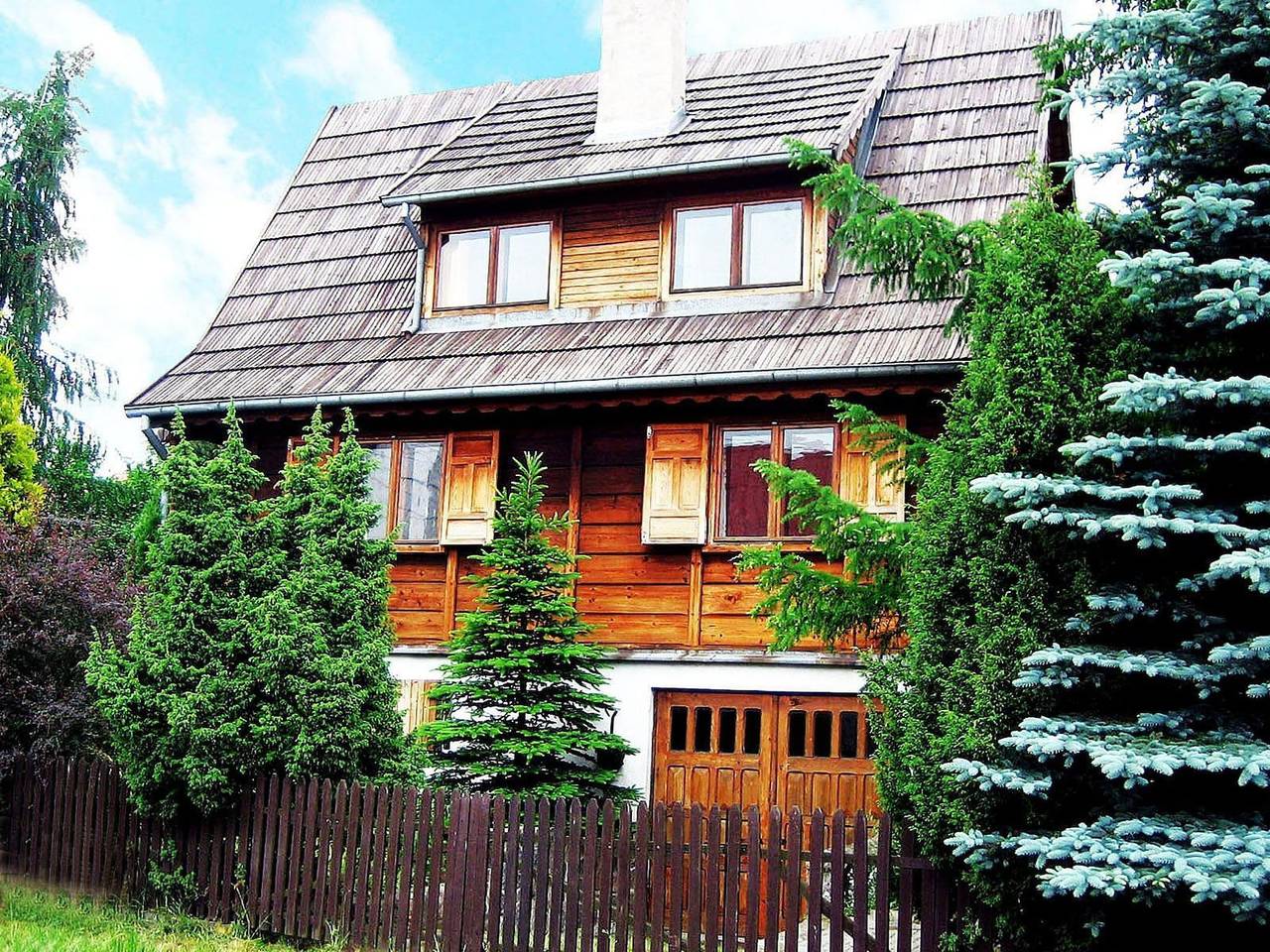Dom z bali na Mazurach nad jeziorem Tajty in Niegocin