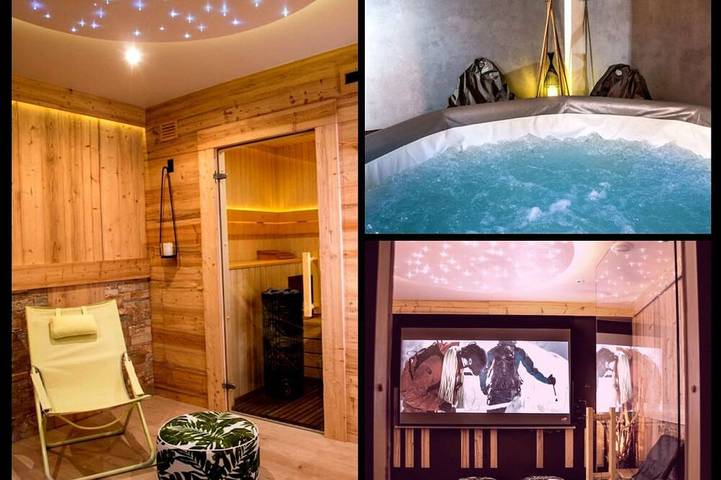Chalet pour 8 personnes, avec jardin ainsi que sauna et jacuzzi à La Clusaz