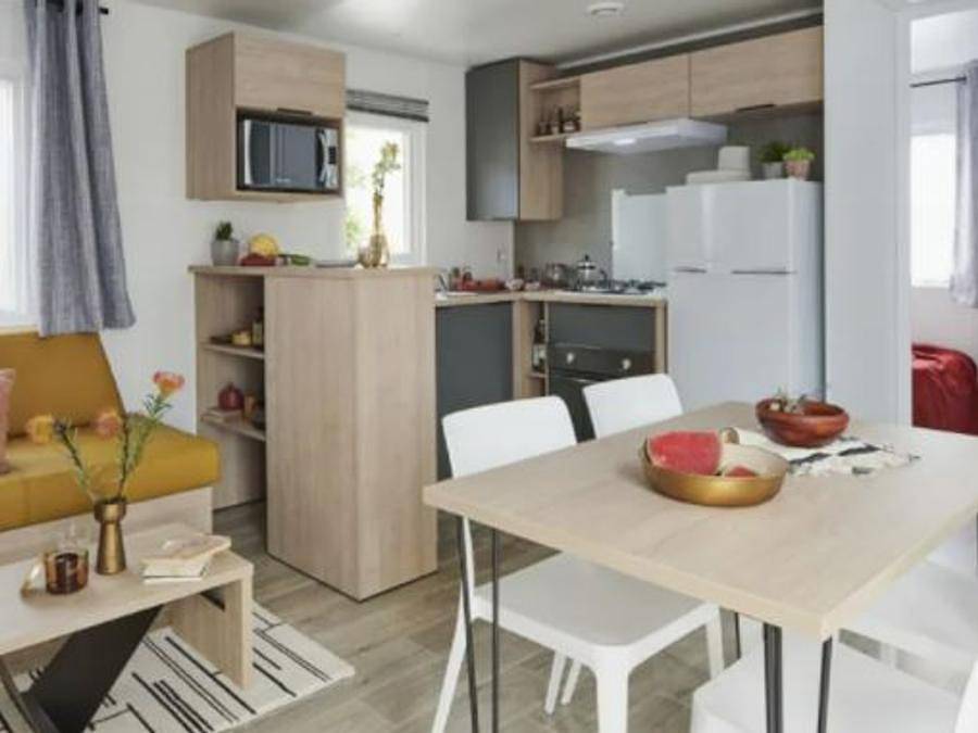 Camping Le Rivage - Mobilhome 6 personas - Grand Confort - 3 habitaciones in Quettehou, Región de Cherbourg