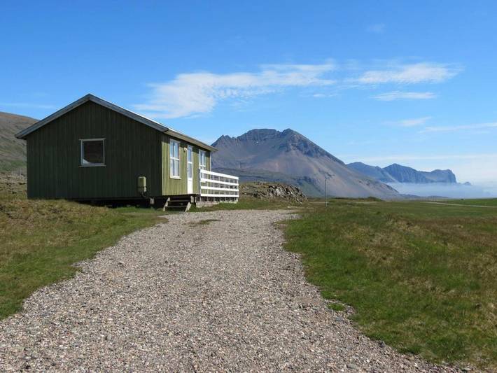 Ferienhaus für 4 Personen, mit Terrasse und Ausblick in Island