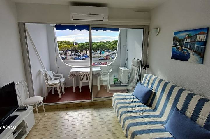 Gîte pour 4 personnes, avec Balcon dans Plage de l'Espiguette