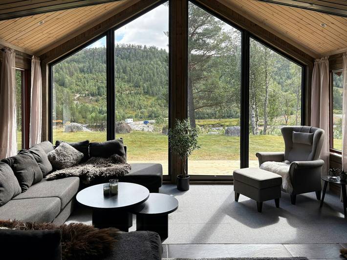 Hütte am Løfjell mit Skipisten direkt vor der Haustür in Valle