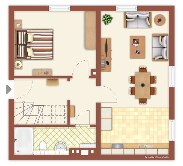 Ferienhaus für 6 Personen, mit Garten, kinderfreundlich in Hohe Düne (Warnemünde) - 2
