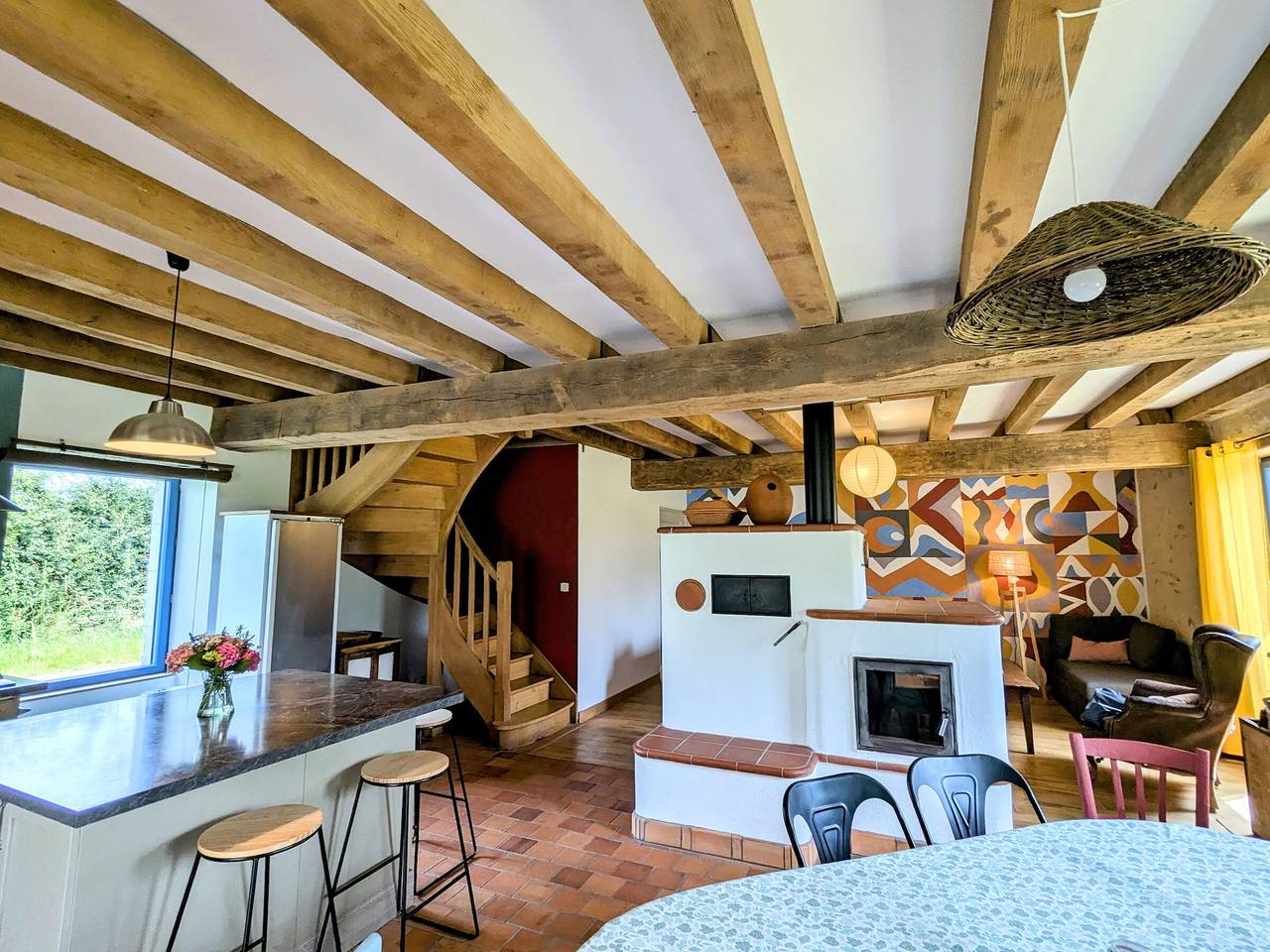 Dos casas berrichonas con jardín privado y patio compartido, ideal para grupos in Región de Le Blanc