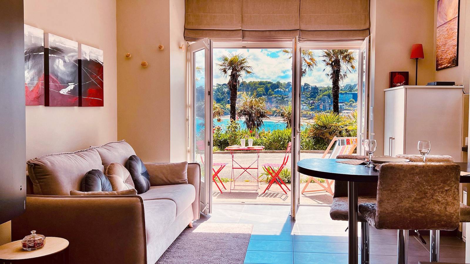Hel leilighet, Ferieleilighet for 2 personer med hage in Perros-Guirec, Pink Granite Coast