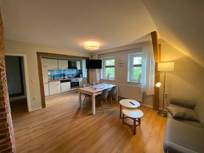 Ferienwohnung für 2 Personen, mit Terrasse und Garten sowie Sauna und Ausblick in Redewisch - 4
