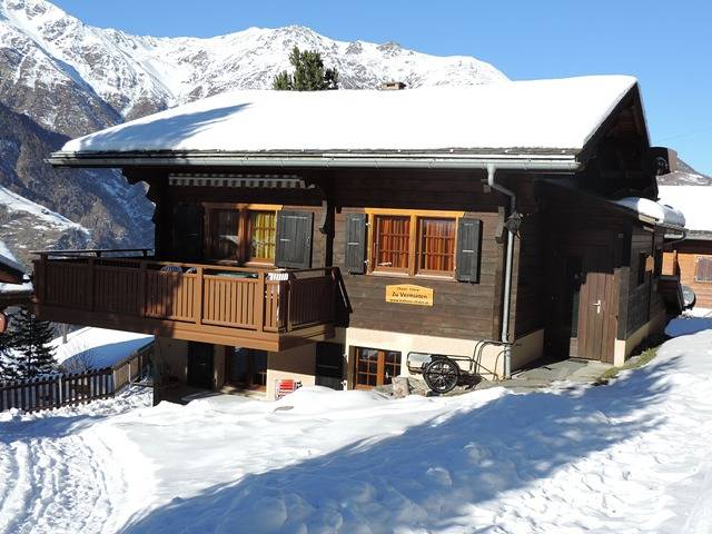 Ganze Ferienwohnung, Ferienwohnung Föhre - 7-Bettwohnung in Grächen, Walliser Alpen