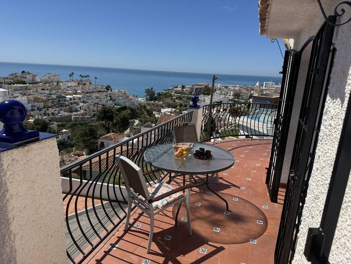 Chalet para 6 personas, con vistas al mar y balcón en Sierramar