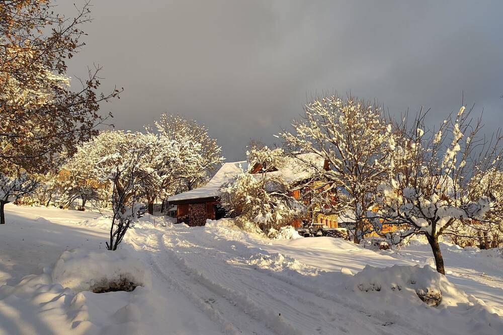 Chalet 5 bd/12 p. Hautes-Alpes, lake, ski, mountain, sauna and wood fire in Puy-Sanières, Parc national des Écrins