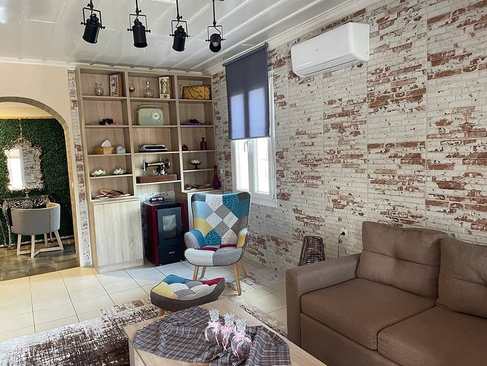 Villa für 4 Personen mit Meerblick in Katastari, Alykes