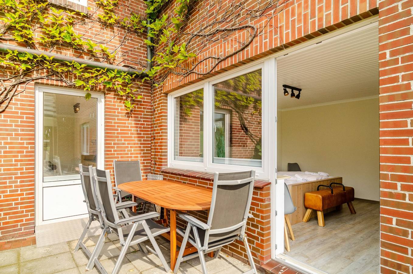 Ganze Wohnung, Ferienwohnung 'Strandhus Uiterst-hörn Steuerbord' mit Gemeinschaftsgarten und Wlan in Baltrum