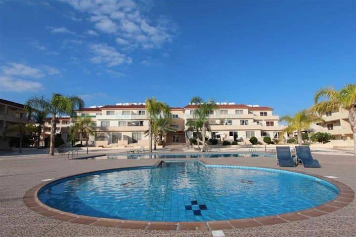 Holiday rental for 5 people, with pool and garden as well as view, child-friendly in Nissi Beach