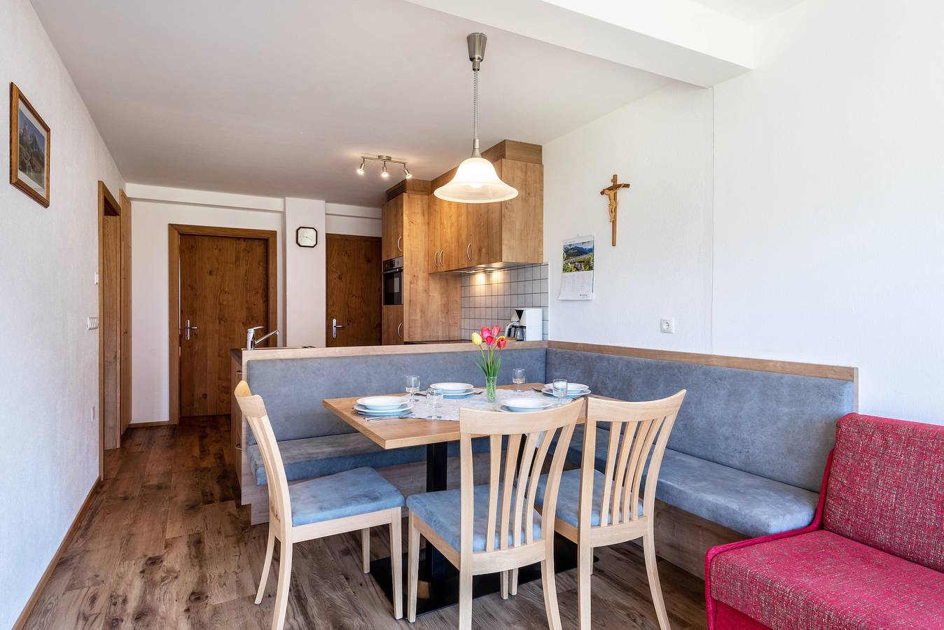 Appartamento intero, Appartamento vacanze 'Thusnelda A' con vista sulle montagne, balcone e Wi-Fi in Telfen-Lanzin, Castelrotto