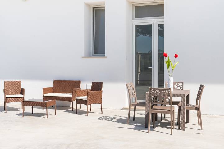 Brezza Studio in Torre Lapillo – Wi-Fi, Air Conditioning & Garden in Boncore, Gulf of Taranto