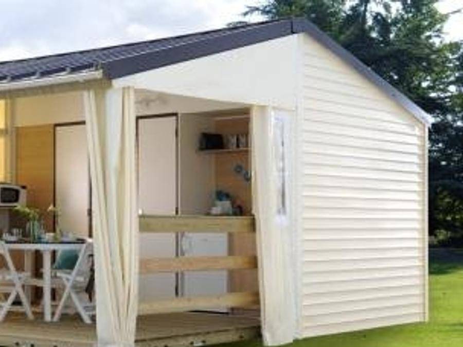 Camping Les Sources  - Bungalow de lona 4 personas - Vivienda con instalaciones sanitarias (sin cuarto de baño con Wc) in Saint-Jean-du-Gard, Cevenas