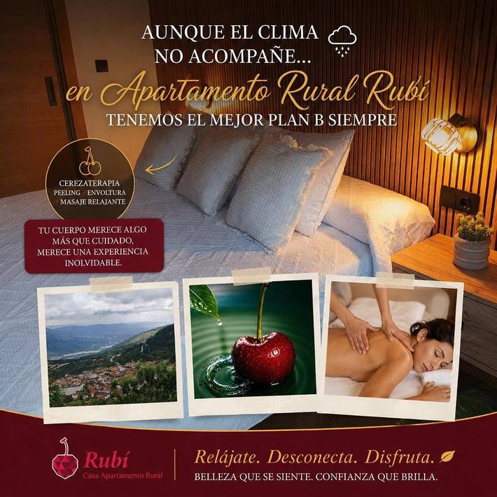 Apartamento de vacaciones para 4 personas, con Jacuzzi además de Terraza y Sauna en Valle del Jerte - 2