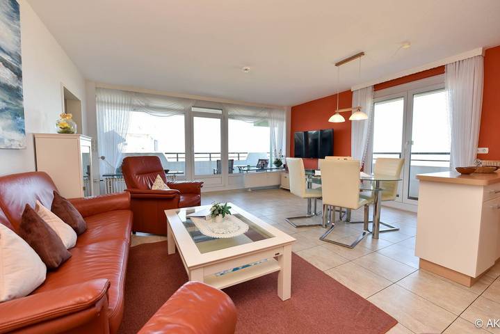 Ferienwohnung für 3 Personen, mit Sauna und Balkon in Duhnen