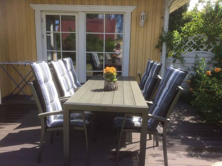 Ferienwohnung für 3 Personen, mit Terrasse und Garten sowie Seeblick, kinderfreundlich in Glowe