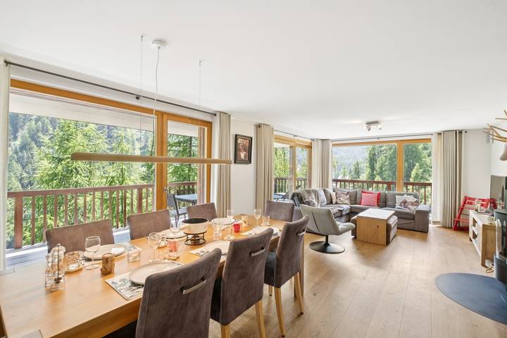 Gîte pour 9 personnes, avec sauna ainsi que balcon/terrasse et balcon dans Grimentz - 2