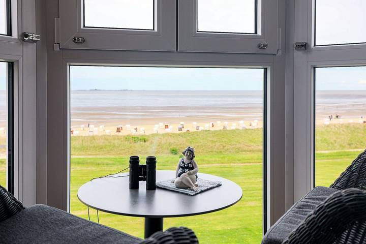 Ferienwohnung für 2 Personen, mit Sauna und Ausblick sowie Balkon/Terrasse und Balkon an der Nordsee - 4