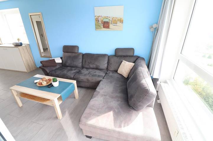 Ferienwohnung für 4 Personen, mit Meerblick und Balkon sowie Balkon/Terrasse und Sauna in Sahlenburg