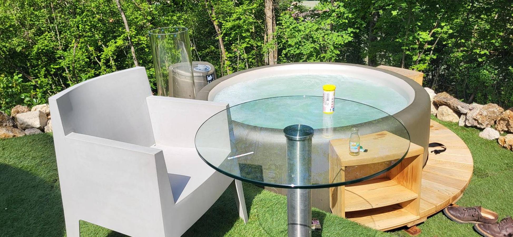 Glamping 'Les Bulles Du Coq De Champagne' avec vue sur la montagne, terrasse privée et Wi-Fi in Dormans, Marne