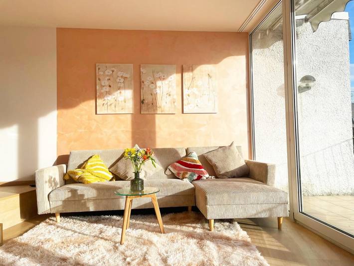 Ferienwohnung für 6 Personen, mit Balkon und Seeblick