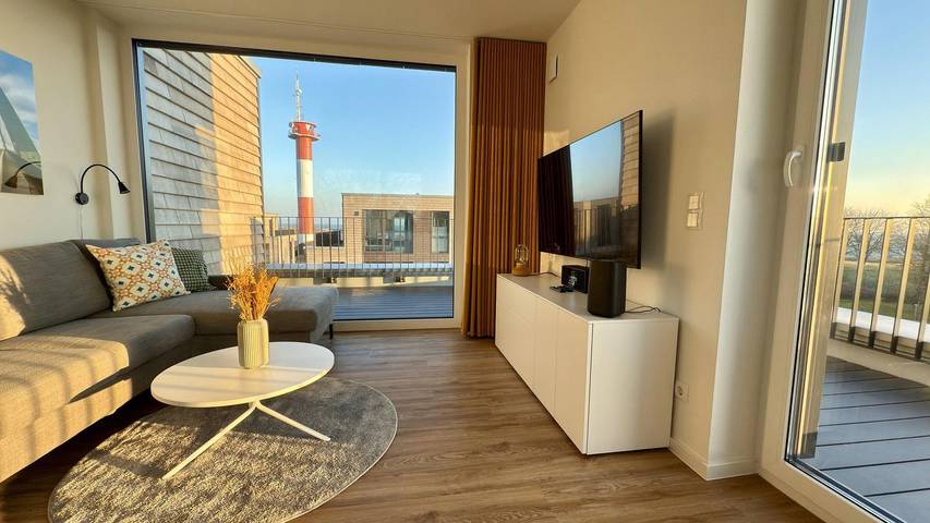 Ferienwohnung für 4 Personen, mit Balkon und Terrasse sowie Sauna