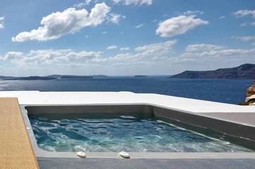 Chambre d’hôte pour 4 personnes, avec vue et terrasse à Oia