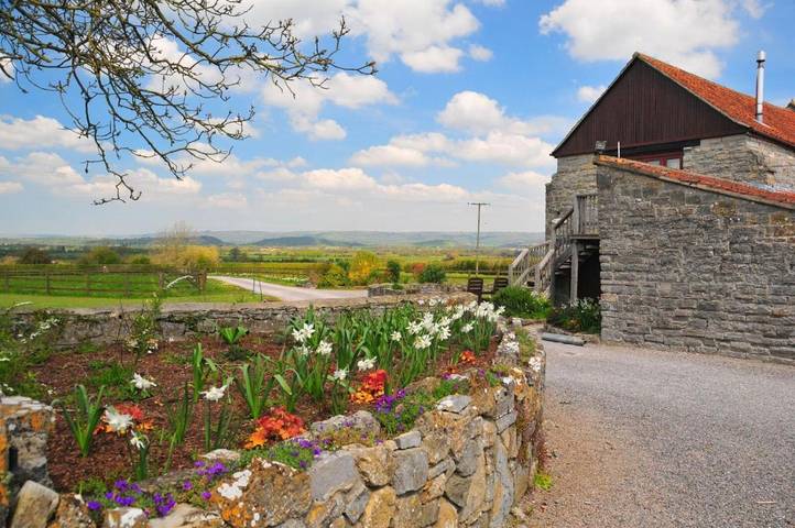 Station pour 2 personnes, avec Terrasse et Jardin ainsi que Piscine et Sauna à Glastonbury