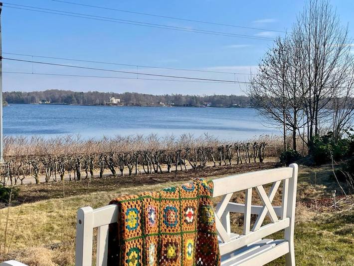 Ferienhaus für 8 Personen, mit Terrasse und Garten sowie Seeblick und Ausblick in Vittsjö