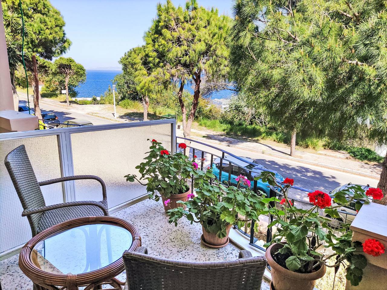 Geheel appartement, Wohnung mit Meerblick und großer Terrasse in Rhodos Stad, Rhodos