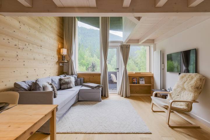 Gîte pour 2 personnes, avec balcon, adapté aux familles dans Argentière - 3