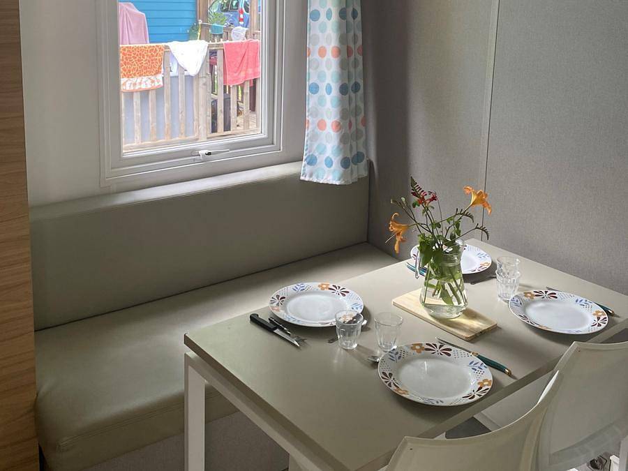 Camping La Berge Fleurie - Mobilheim 4 personen - 2 Schlafzimmer - Klimaanlage + Tv in Mialet, Cevennen
