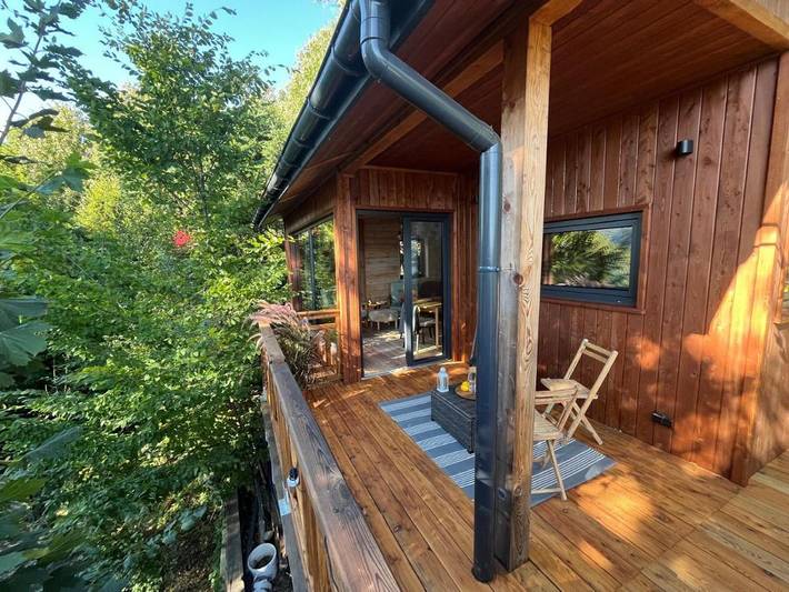 Dom dla 8 osób, z Balkon i Taras oraz Ogród i Widok na jezioro w Międzybrodzie Bialskie