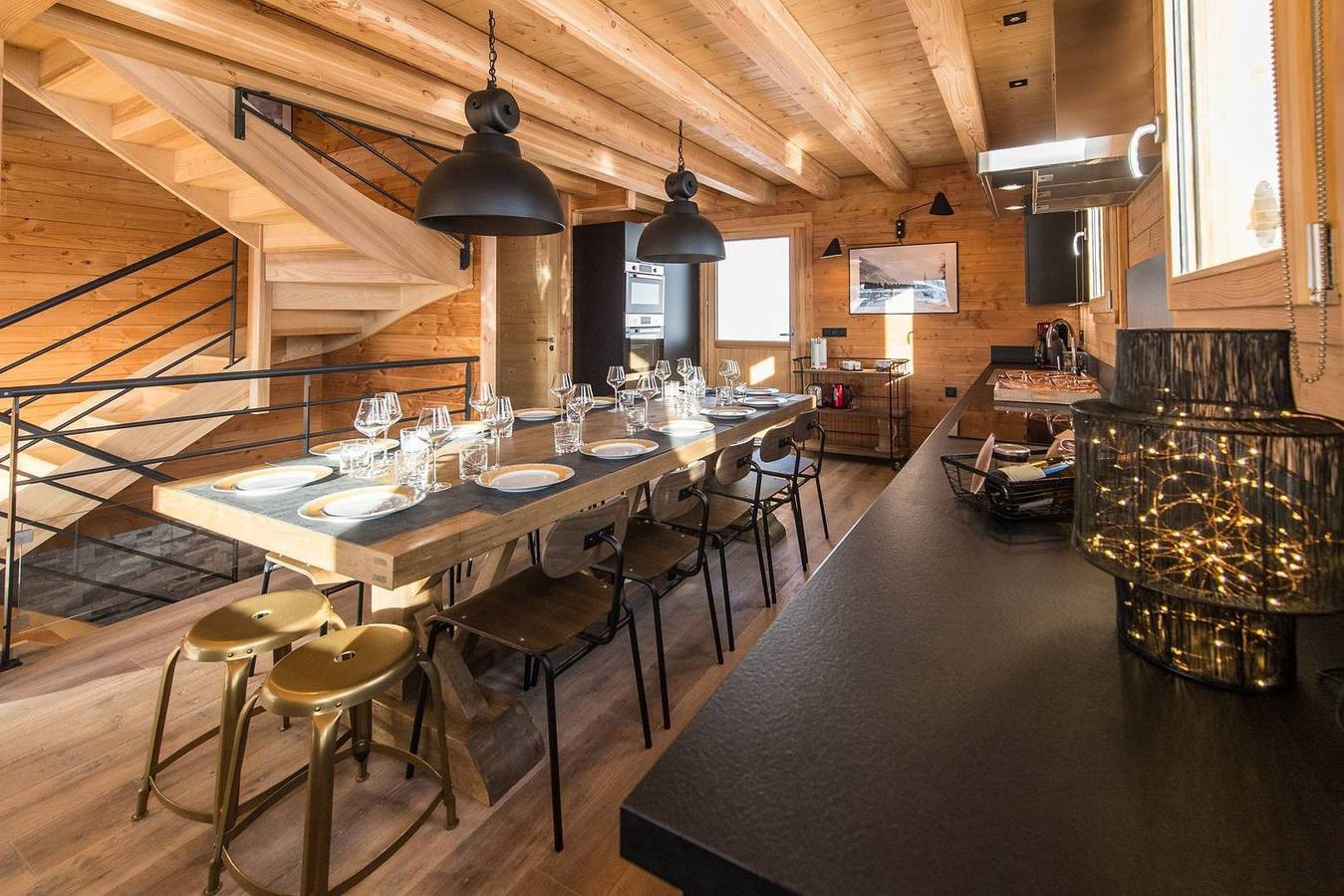 Appartement de vacances entier, Chalet mitoyen proche pistes avec vue panoramique in La Toussuire, Fontcouverte-la-Toussuire