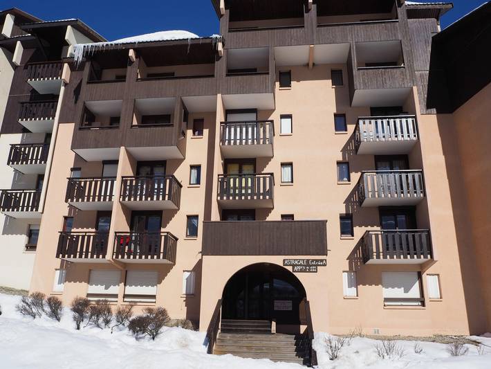 Studio voor 3 personen, met uitzicht en balkon in Les Menuires