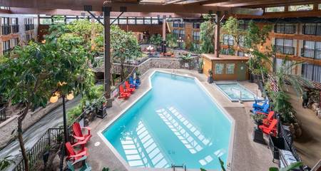 Hôtel pour 4 personnes, avec piscine ainsi que jacuzzi et jardin à Vernon